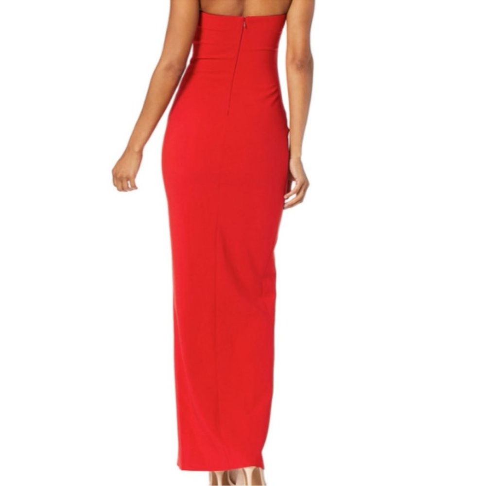 Likely Windsor Ruby Red Strapless Fitted Gown - image 2